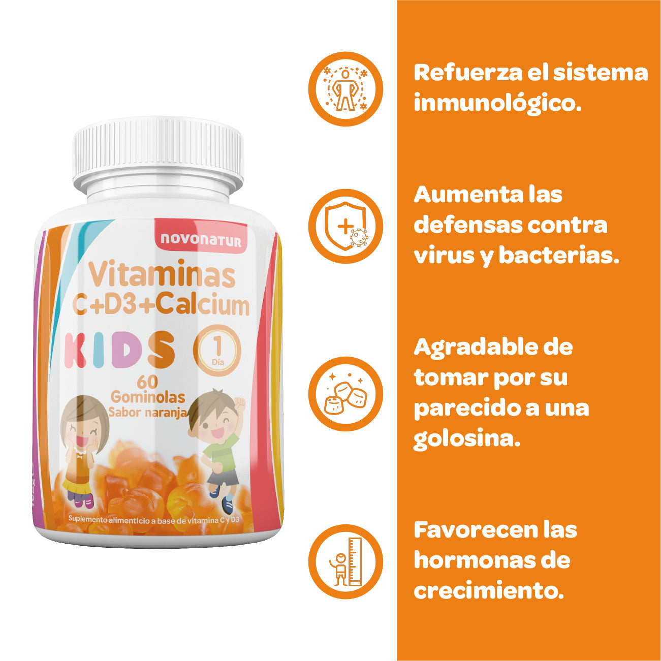 Vitamina C+d+calcio Formato Gominolas_4