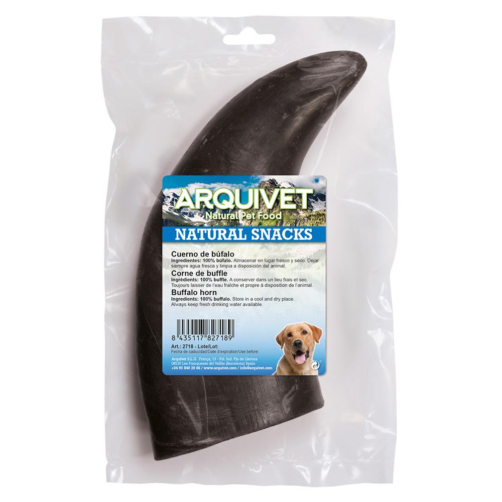 Petisco natural para cães Chifre de búfalo Arquivet 1 unidade