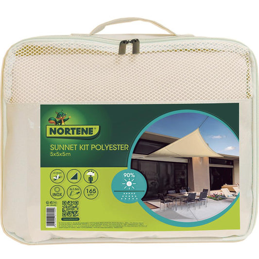 Kit de toldo de vela quadrada à prova de água Sunnet 3,6 m x 3,6 m