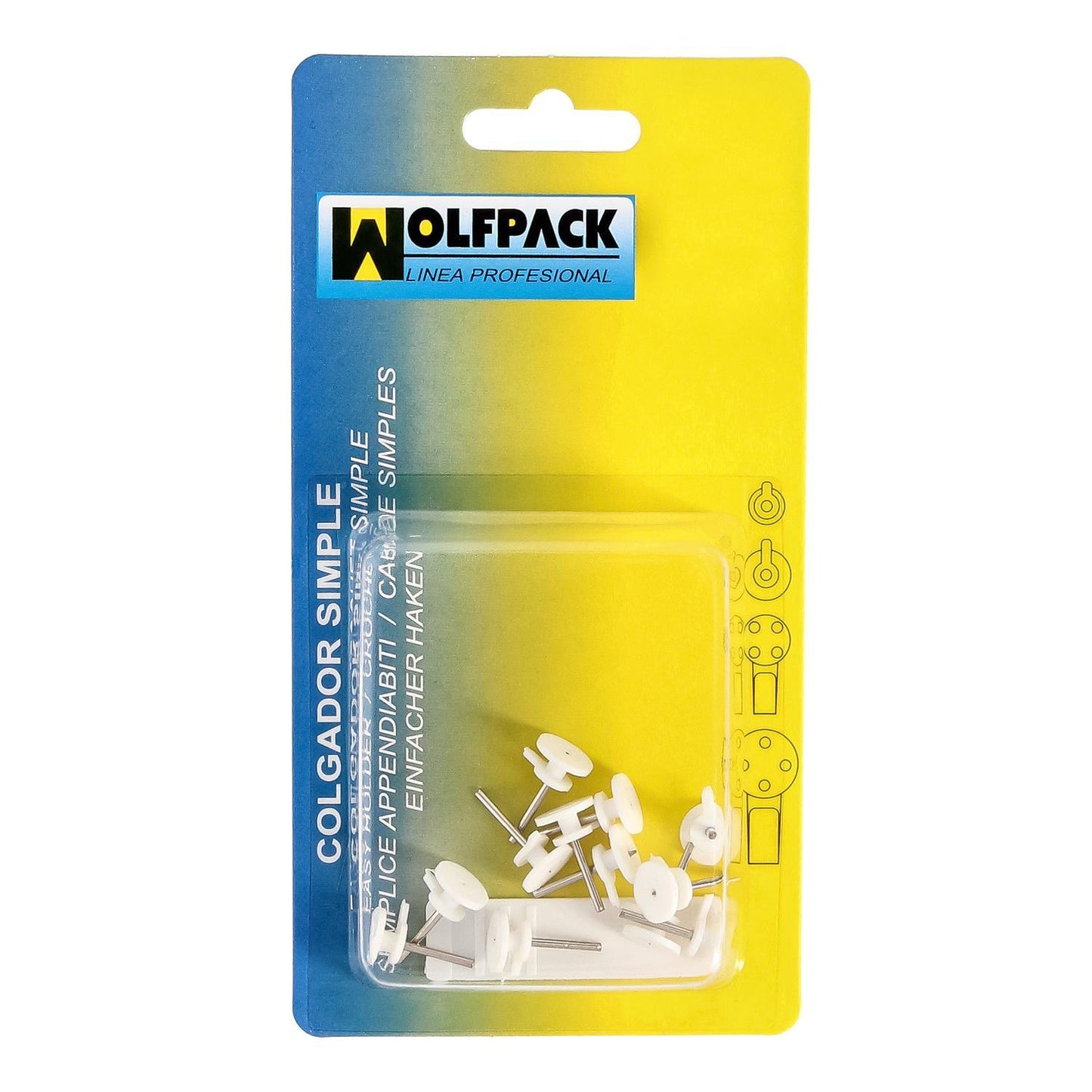 Cuelga Cuadros Redondo Pequeño (blister 12 Unidades) Clavar_2