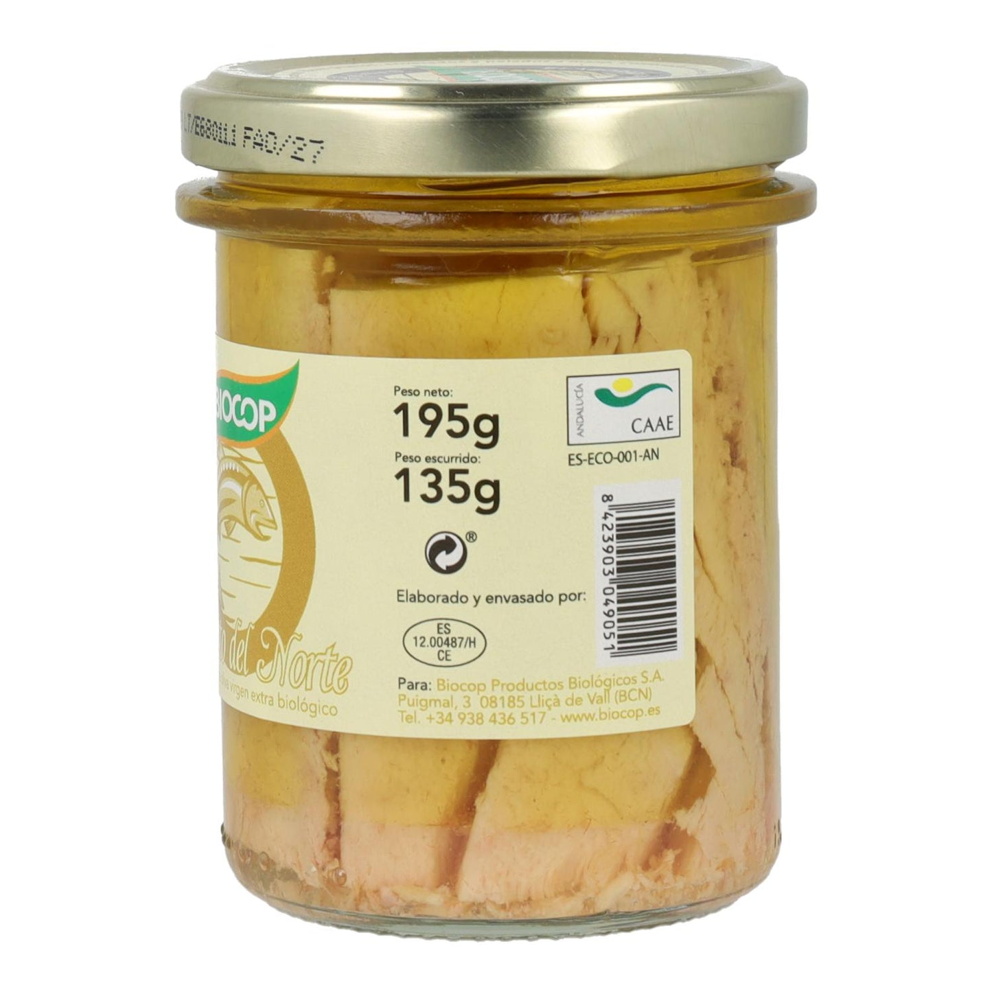 Filetes de peixe branco Biocop enlatados 175g