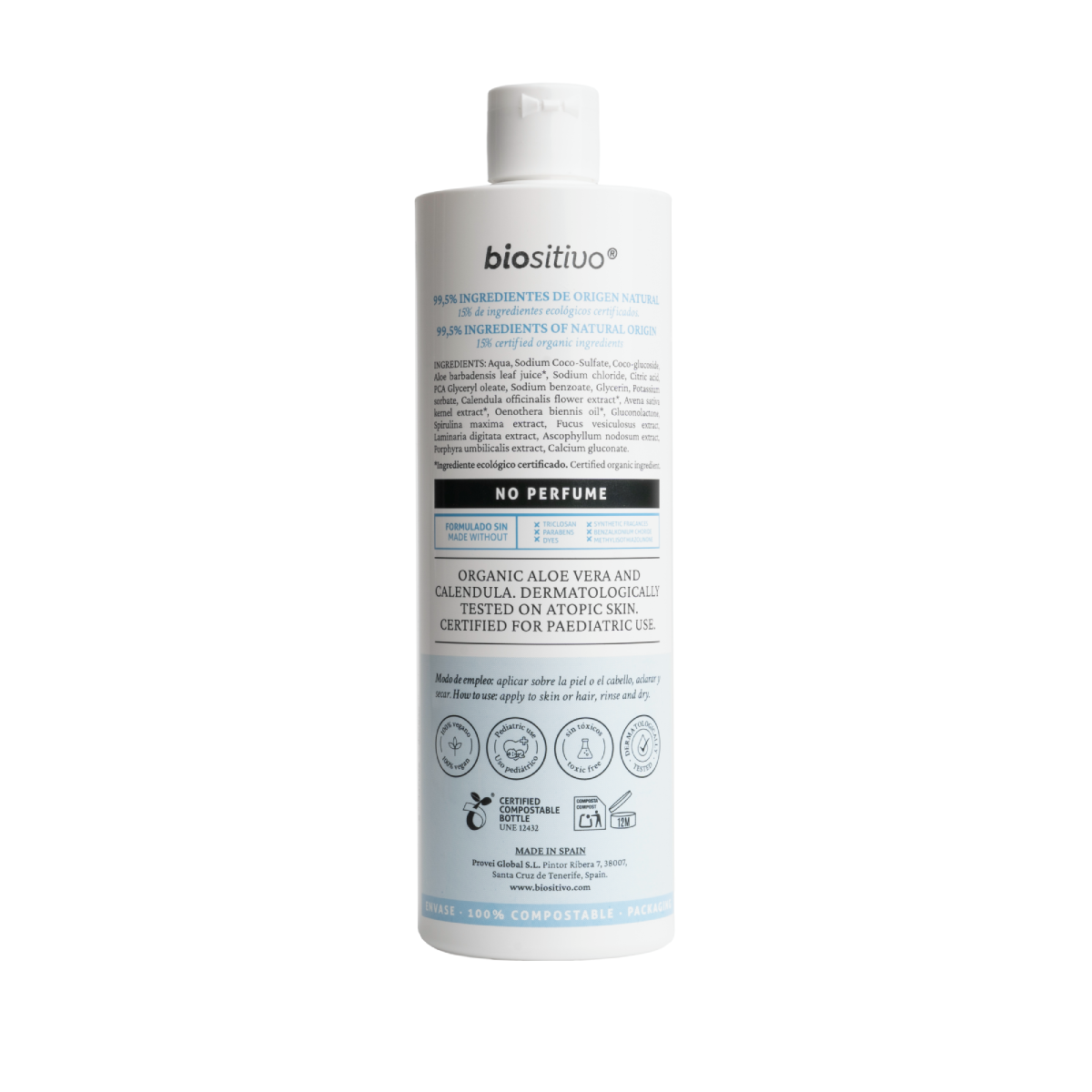Pack de 6 sabonetes e champôs Biositive Baby, 500ml