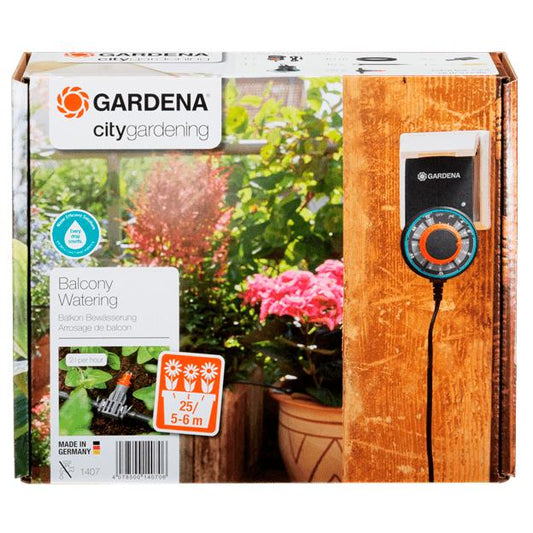 Irrigação automática para floreiras City Gardening Gardena