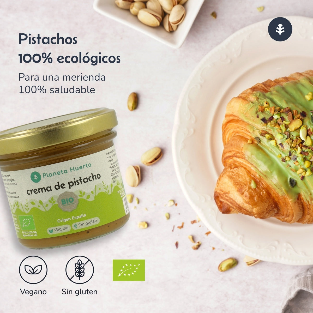 Creme de Pistácio 100% Biológico Planeta Huerto 100 g