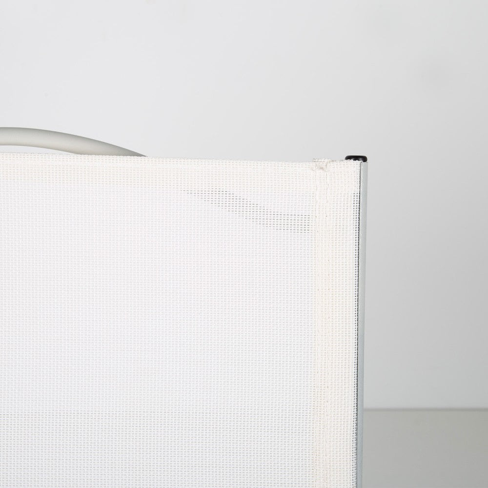 Silla Plegable Jardín Tejido Reforzado Blanca Aktive_5