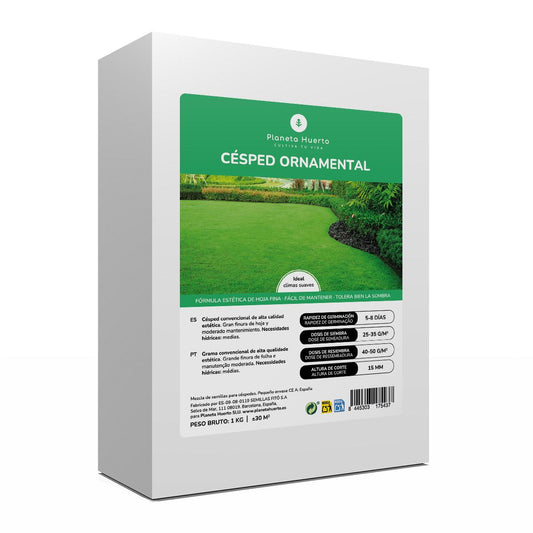Sementes de Relva Ornamental Planeta Huerto 1 kg