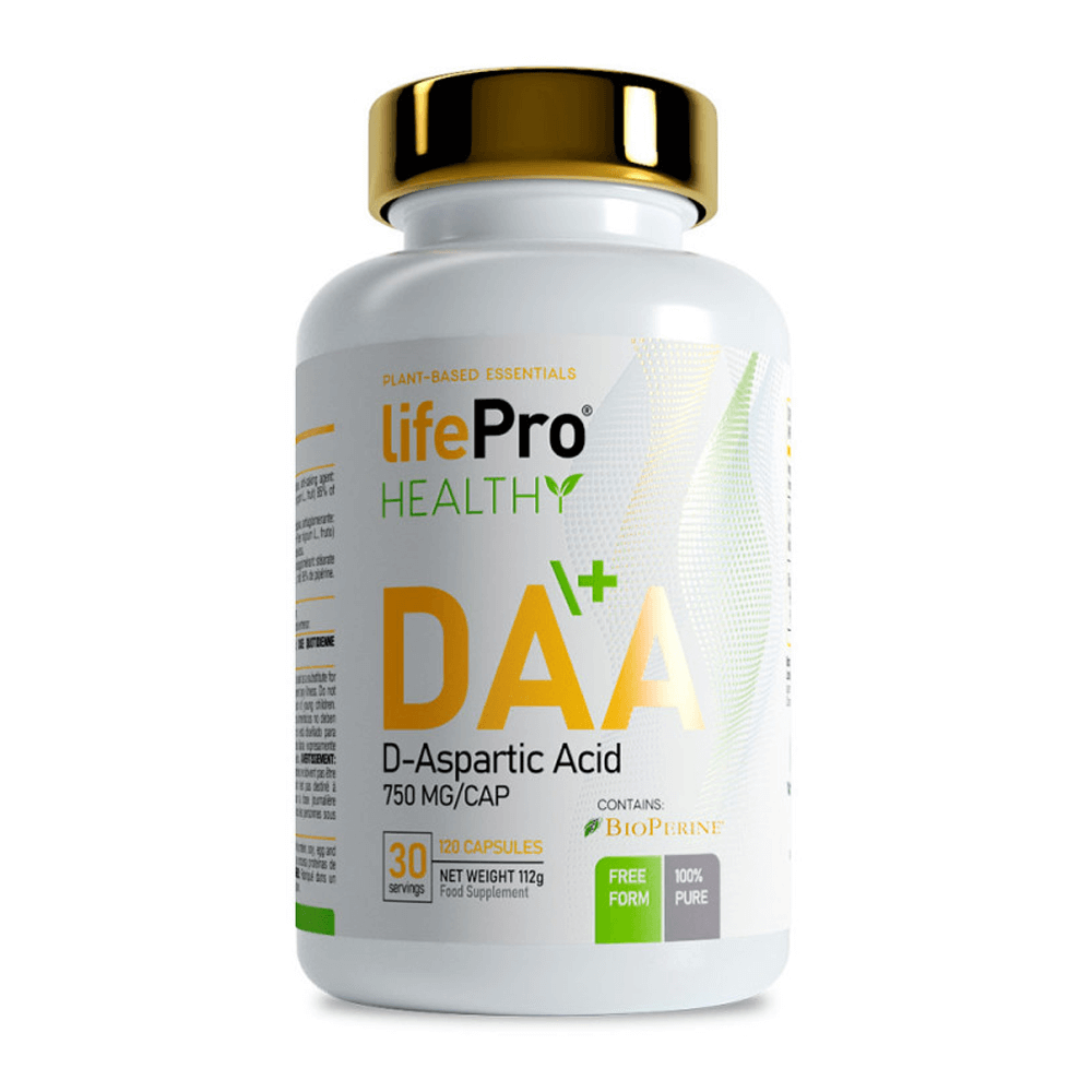 Daa Ácido Aspártico 750mg - 120 Cápsulas Veganas - Complejos Testosterona - Lifepro_0
