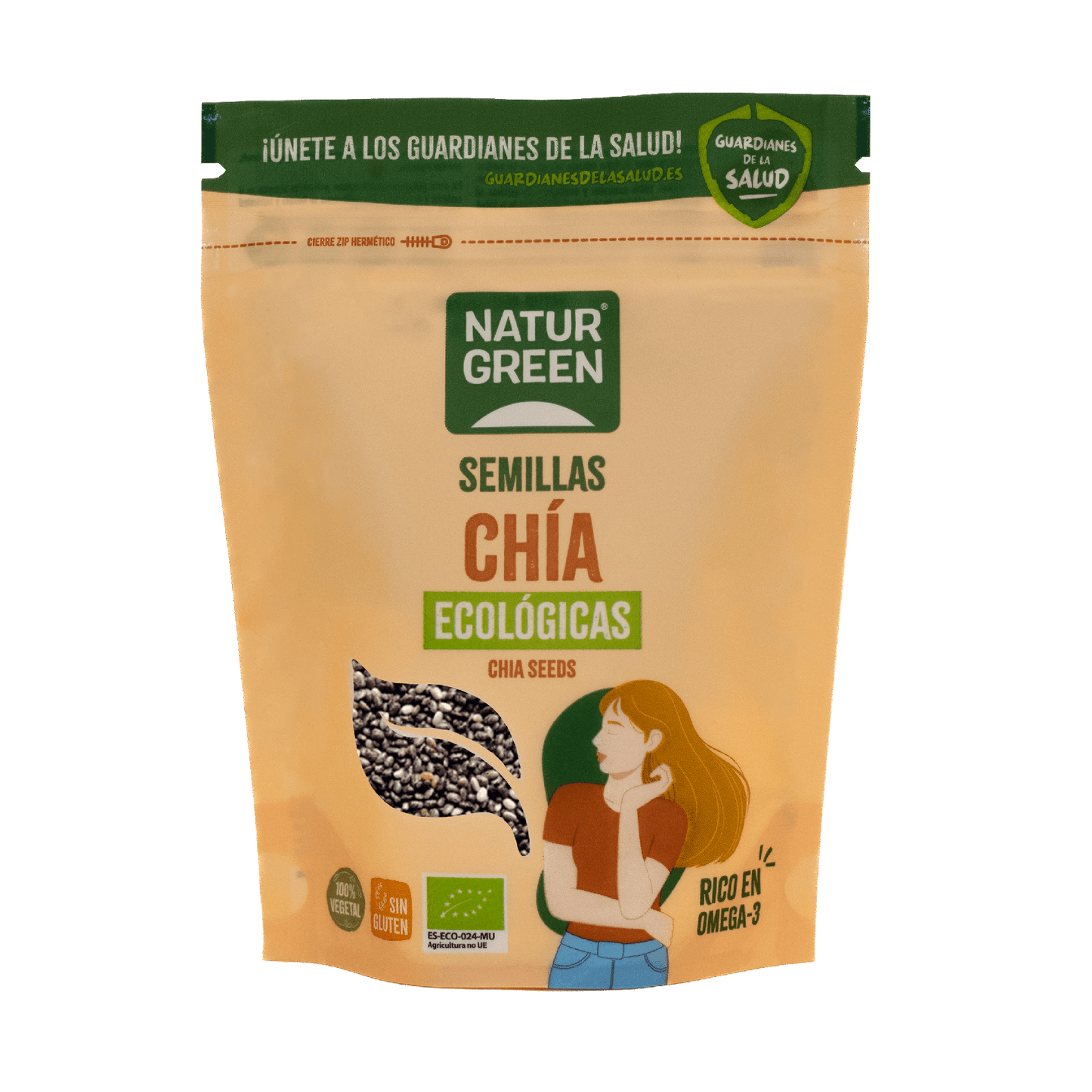 Sementes de Chia Biológicas NaturGreen 250 g