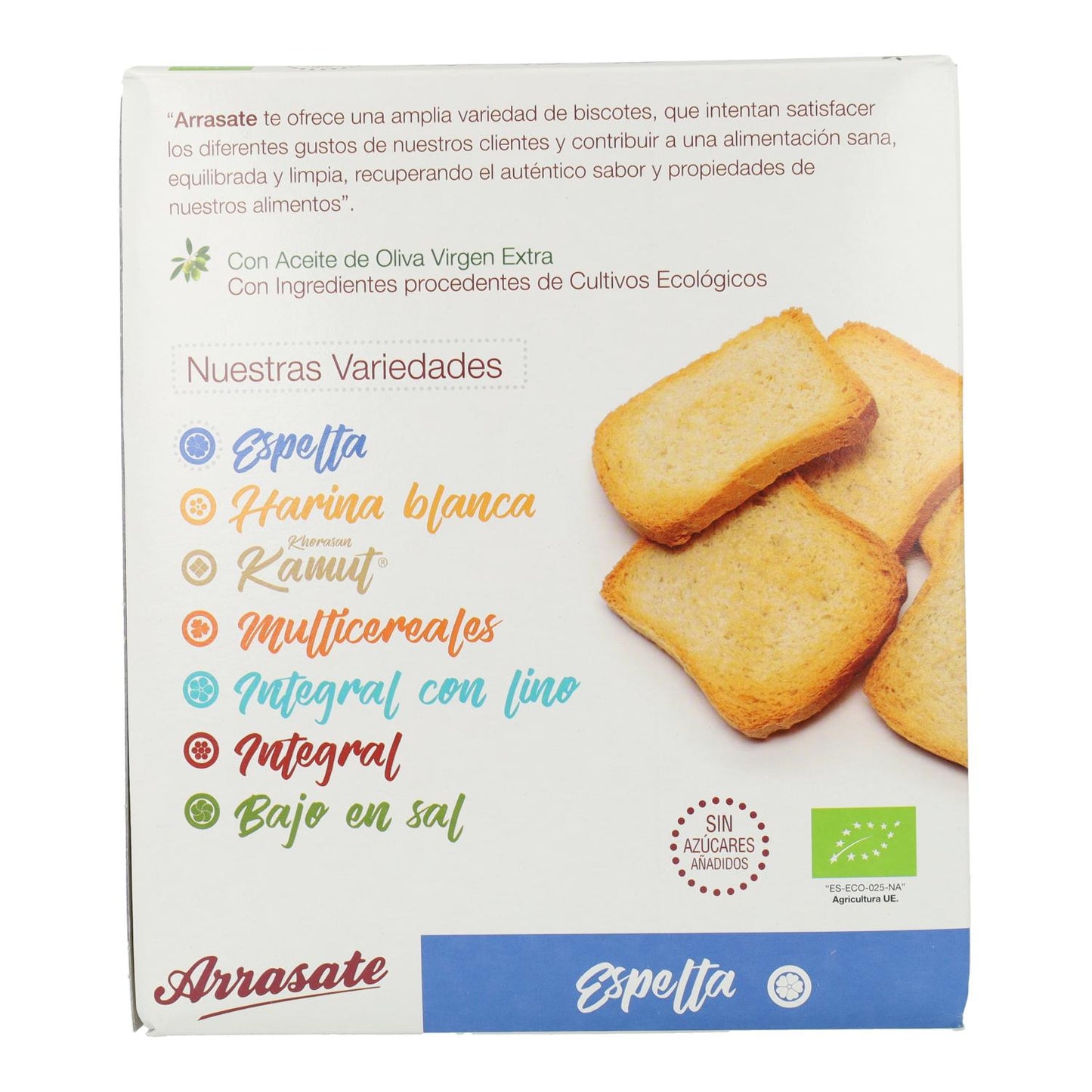 Biscoitos de Espelta Biológicos Arrasate 270 g