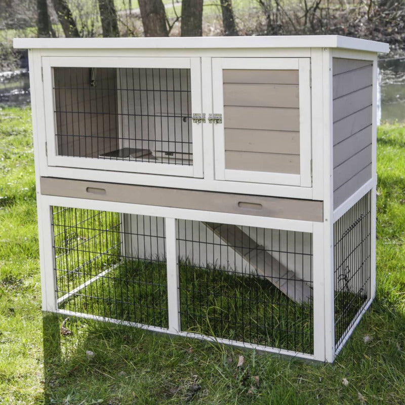 Kerbl Casa Para Roedores Con Fondo De Metal Lucky Blanco 115x65x100 Cm_5