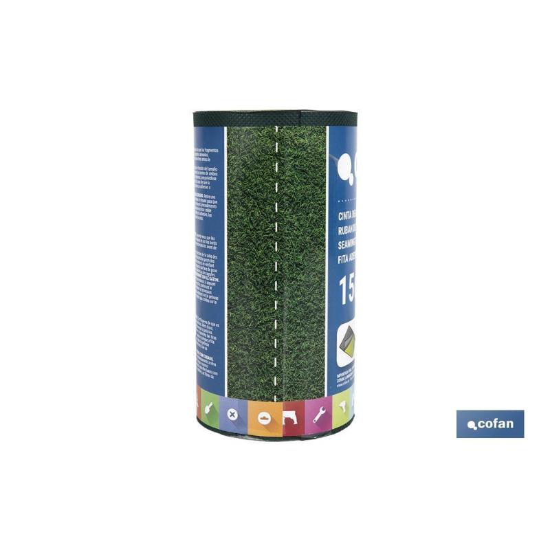 Cinta De Unión Para Césped Artificial Una Cara 15 Cm X 5 M Verde_3
