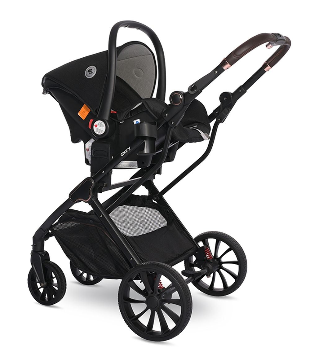 Carrito De Bebé Trio Glory Hasta 22 Kg Tropical Flowers_3