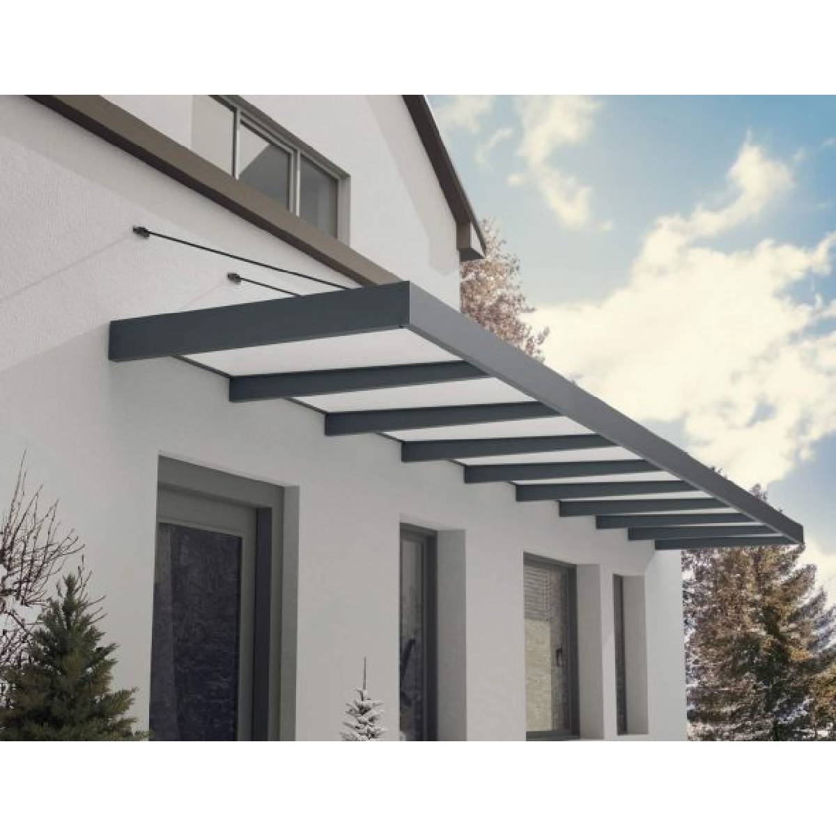 Cobertura de porta Sophia XL 140x845 cm opala Canopia