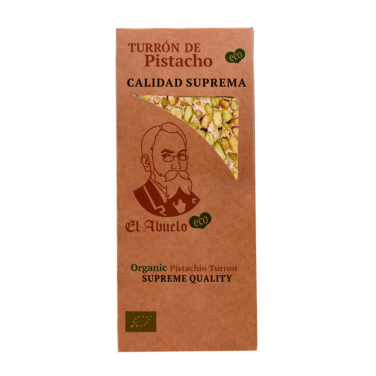 Turrón duro de pistacho ECO El Abuelo 200 g