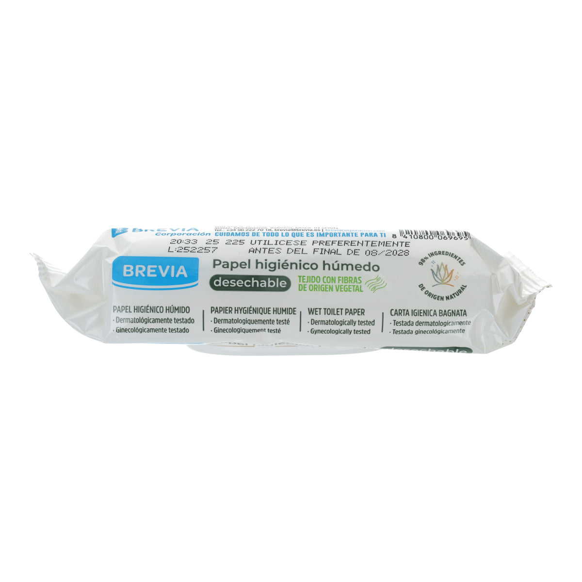 Papel Higiénico Húmedo Familiar Brevia 60 uds