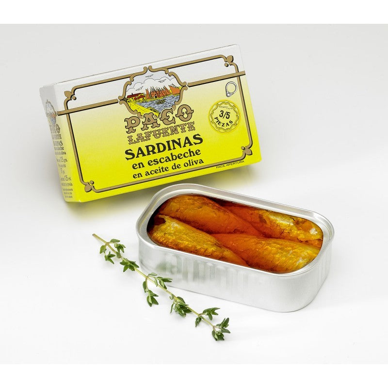 Sardinas en escabeche Paco Lafuente 115 g (3/5 pza)