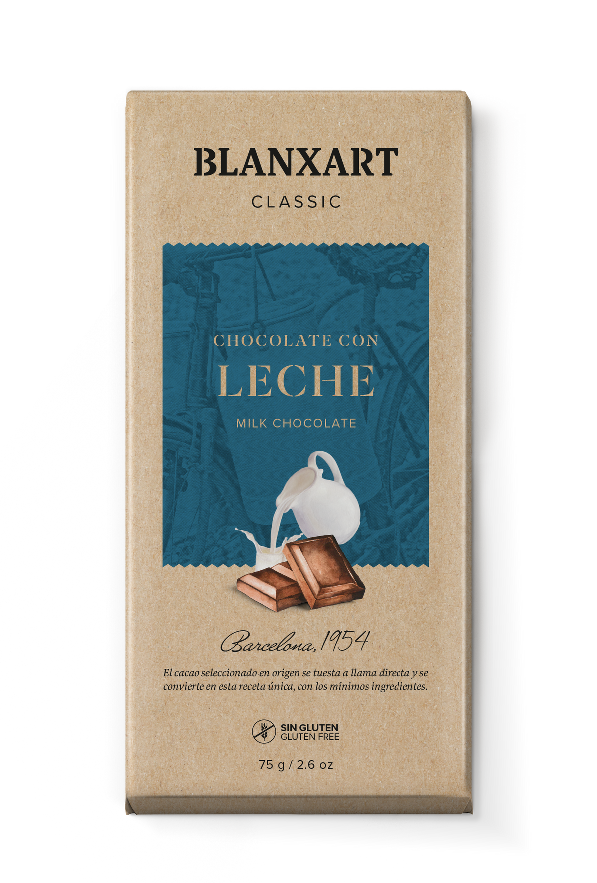 Chocolate con Leche Sin gluten Blanxart 75 g