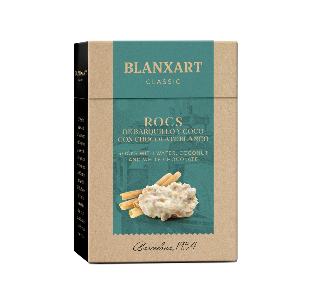 Rocs Neula de Barquillo con Chocolate Blanco Blanxart 100 g
