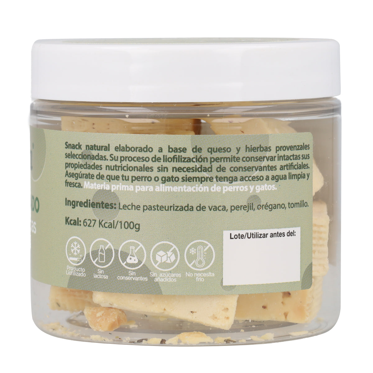 Snack de queso liofilizado con finas hierbas 60 g NaturExtra