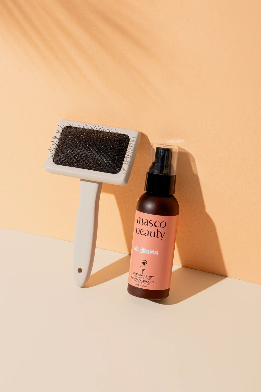 Pack Spray desenredante para perros 100 ml + Cepillo desenredante Masco beauty