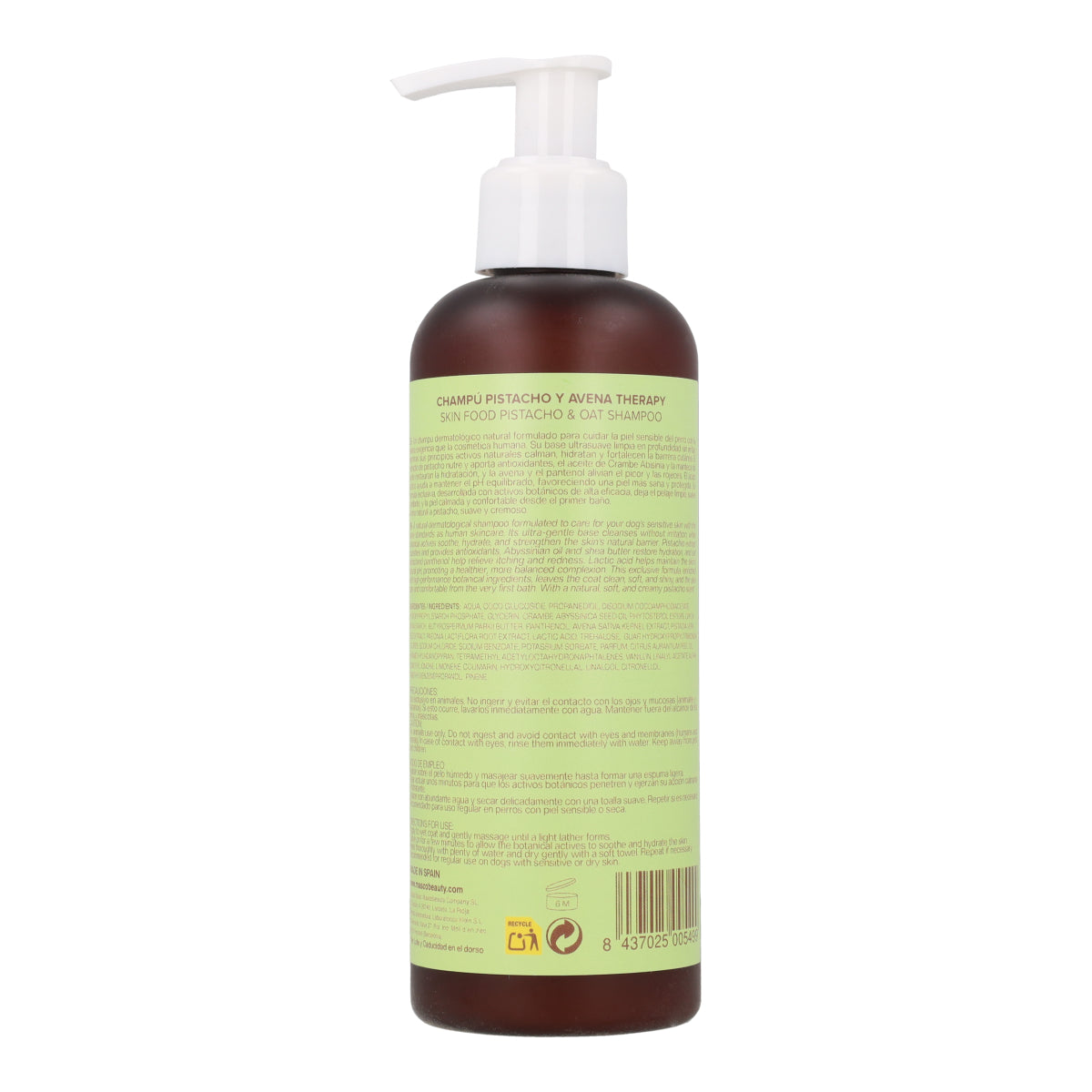 Champú para perros con avena y pistacho Masco Beauty 250 ml