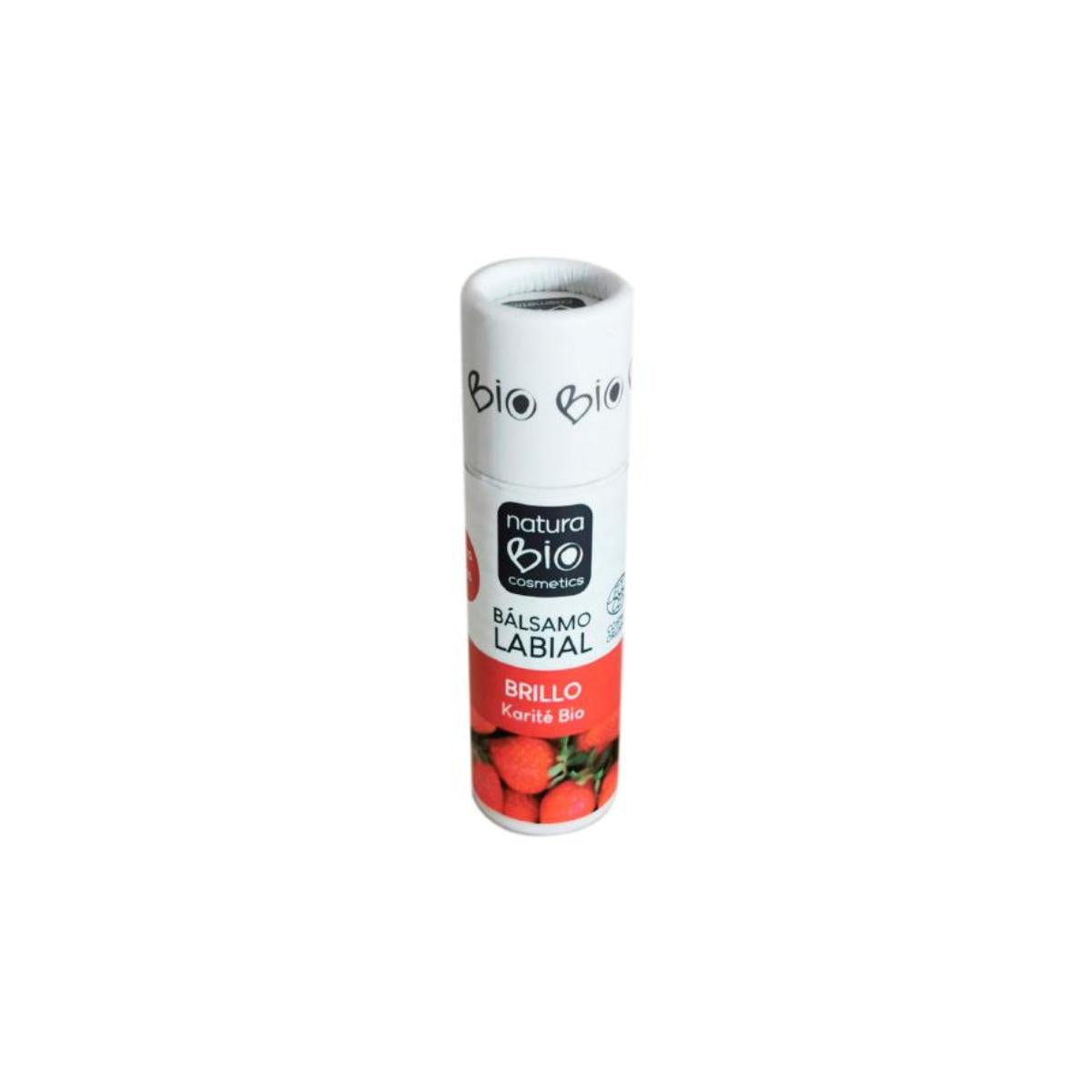 Bálsamo Labial Brilho de Morango e Karité 9,5 g NaturaBIO