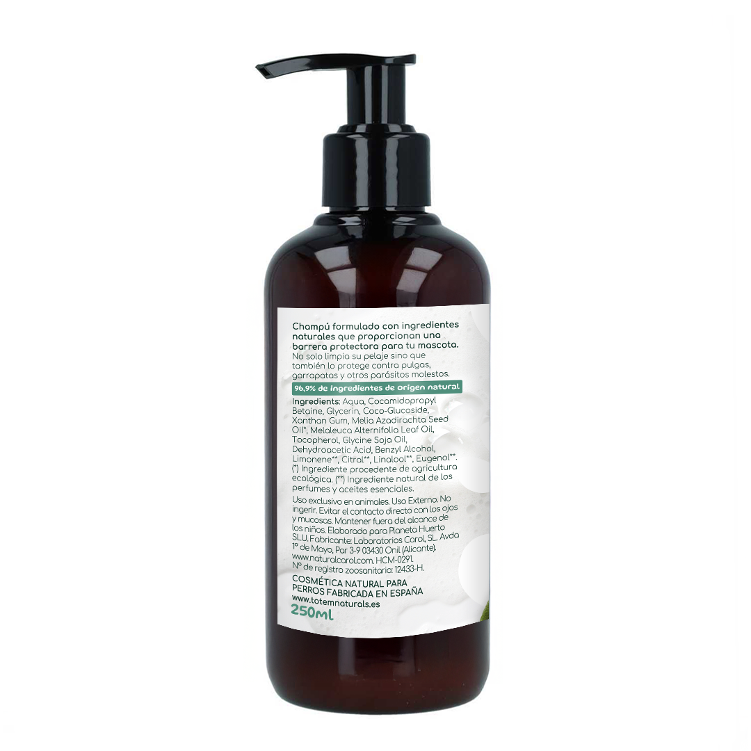 Champô repelente natural para cães Totem Naturals 250 ml
