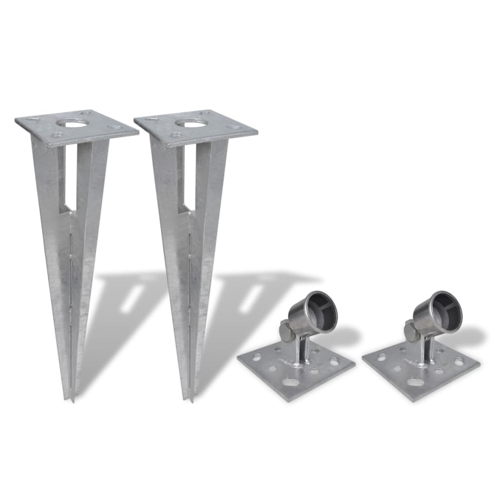 Valla Metálica Con Estacas Postes Acero Galvanizado 0,8x25 M / Vetonek_5