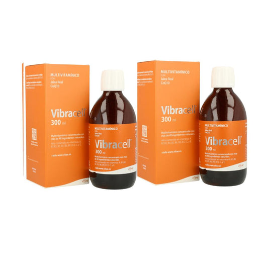 Embalagem de 2 x Vibracell multivitamínico Vitae, 300 ml