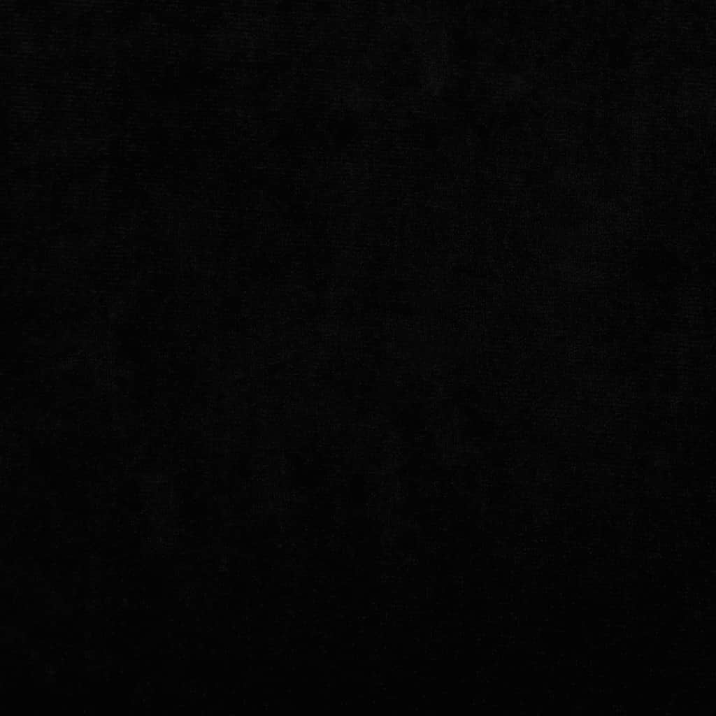 Cama Para Perros De Terciopelo Negra 100x50x21 Cm / Vetonek_5