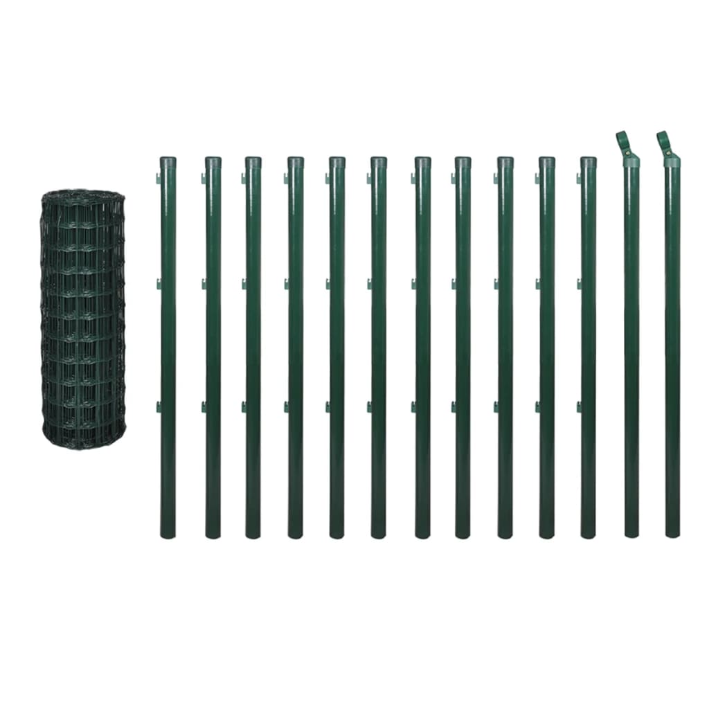 Set De Euro Valla Acero Verde 25x1 M / Vetonek_2