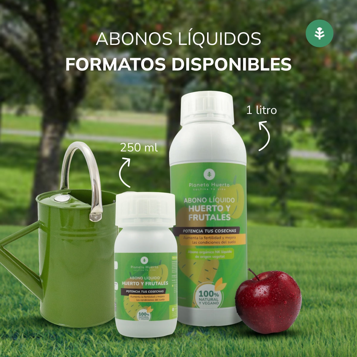 Fertilizante Líquido Planeta Huerto para Jardins e Árvores de Fruto 1 l