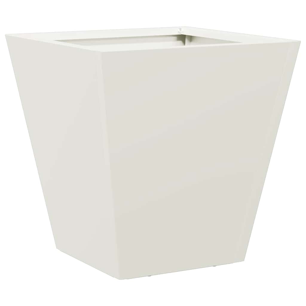 Jardinera Hexagonal Acero Blanca 30x30x30 Cm_5