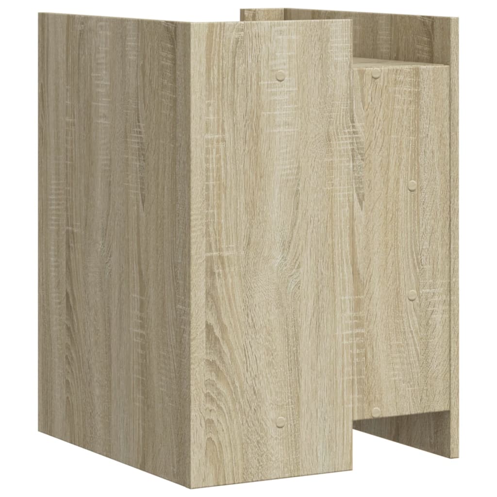 Mesita De Noche Madera De Ingeniería Roble Sonoma 45x50x65 Cm_4