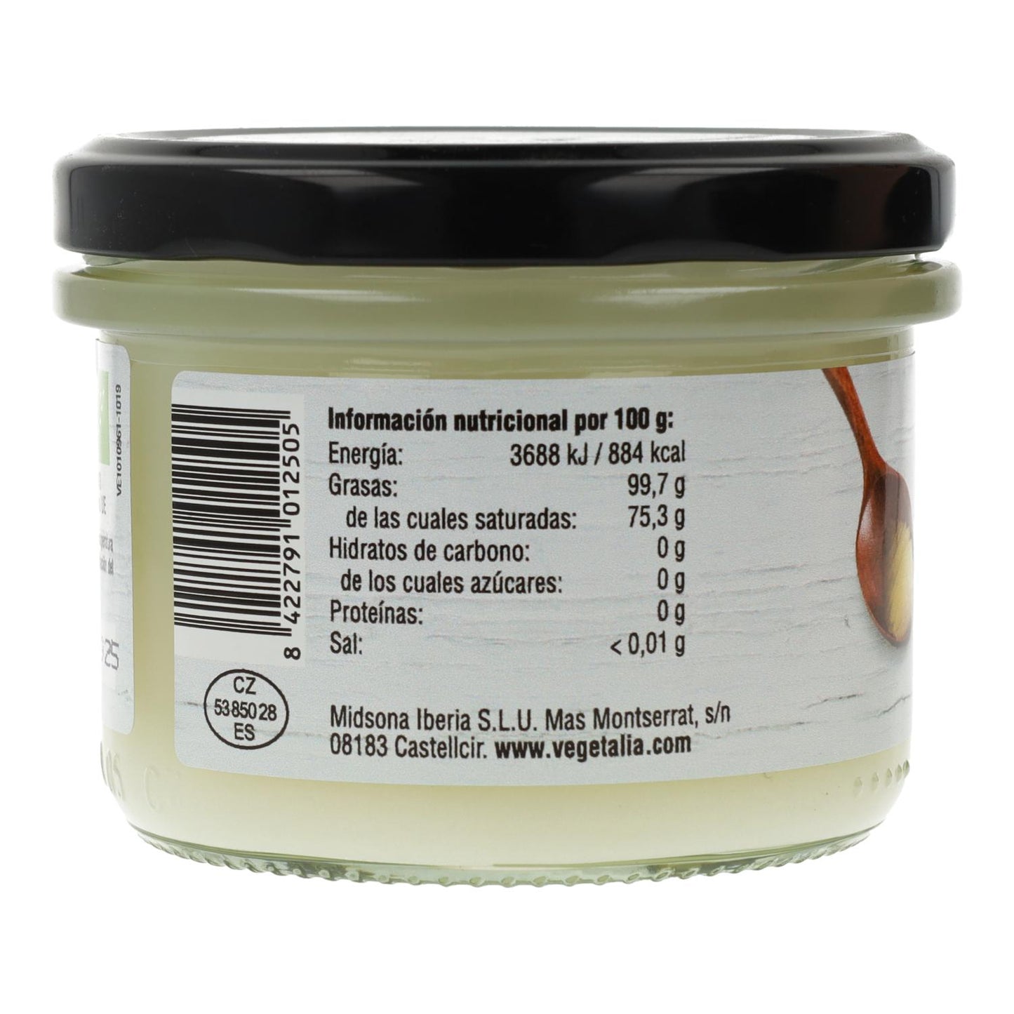 Manteiga vegetal clarificada de ghee de cabra biológica 220ml