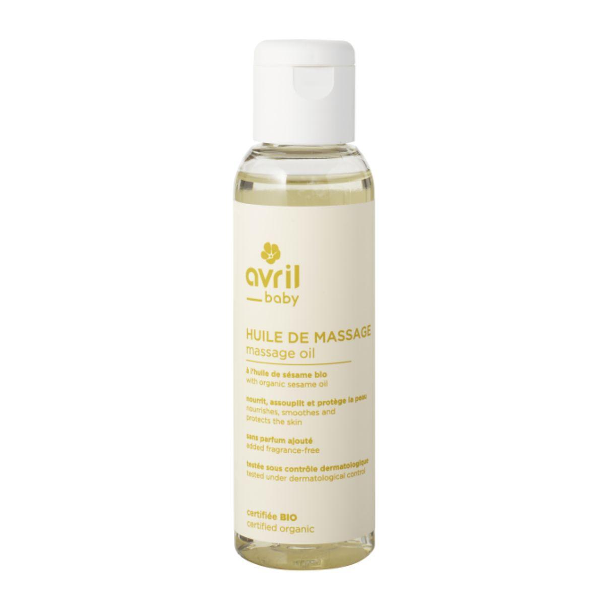 Óleo de Massagem Especial para Bebés Avril Organic 100 ml