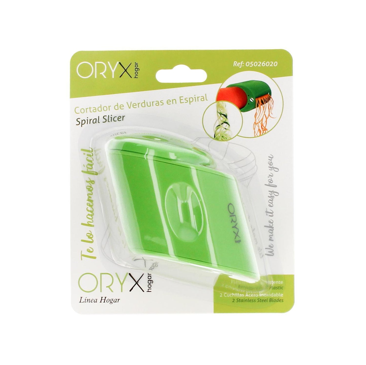 Cortador De Verduras Doble Cuchilla Inoxidable, Forma En Espiral_3
