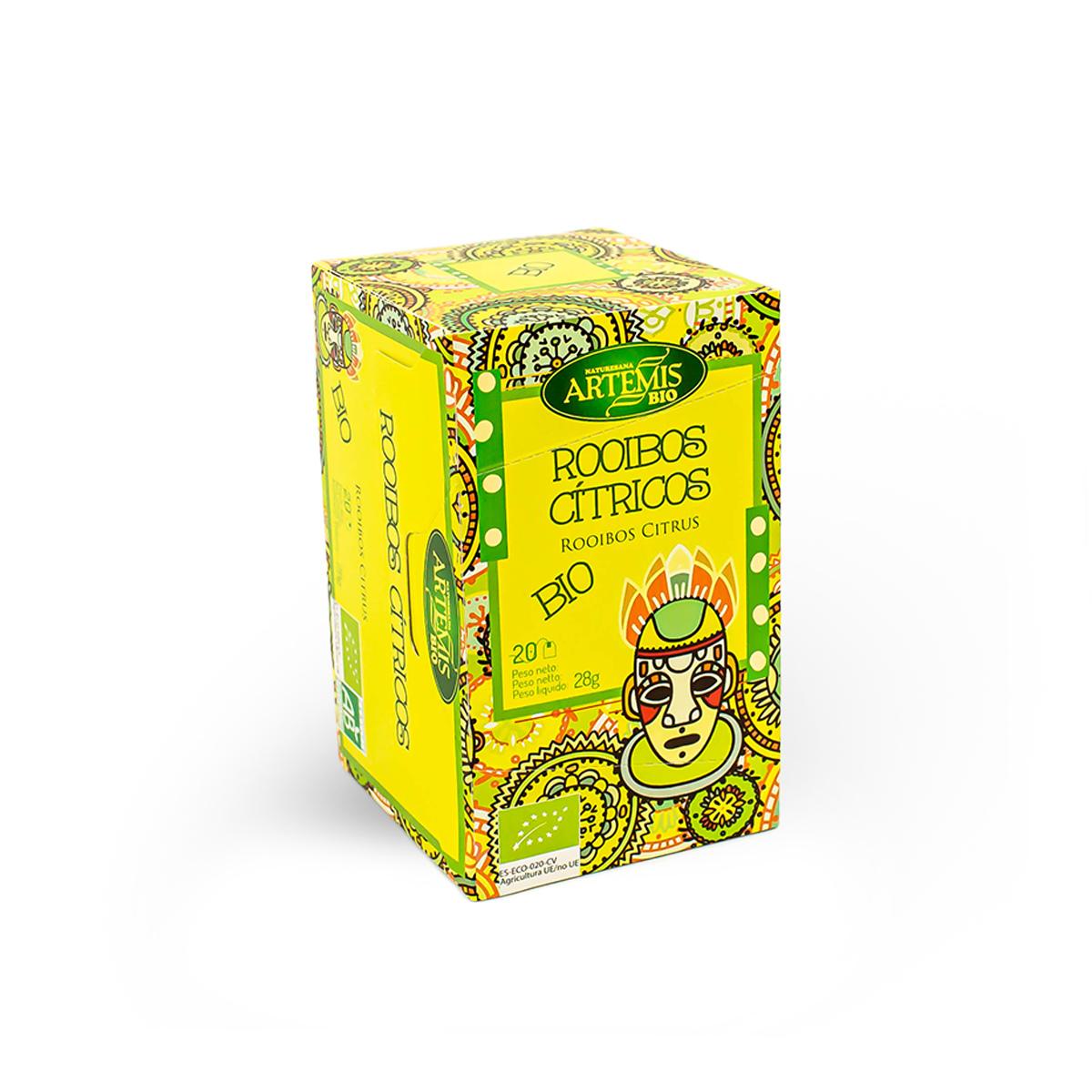 Chá Rooibos Cítrico Biológico Artemis para Infusão 20 Saquetas