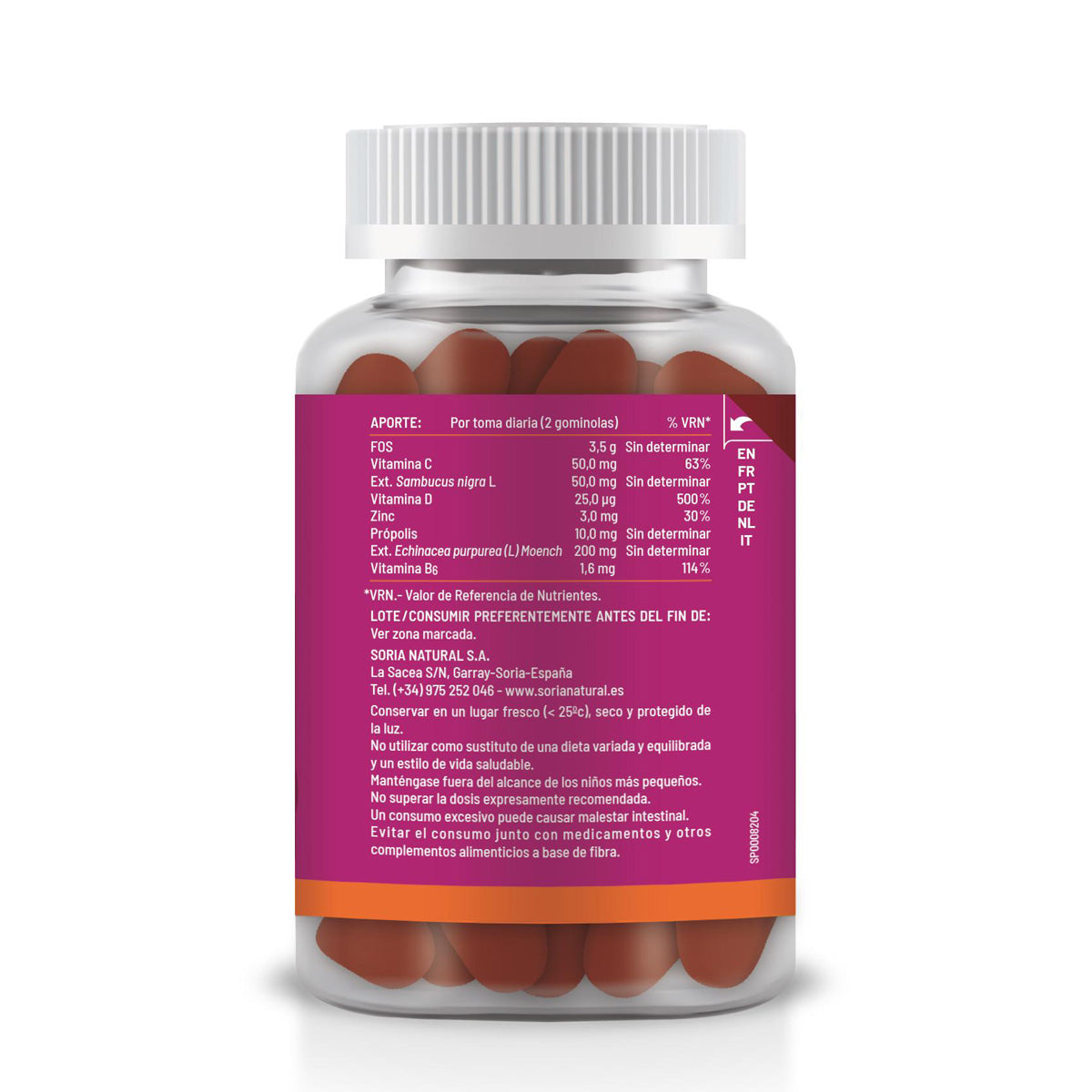 Gomas de imunidade, Soria Natural, 60 comprimidos