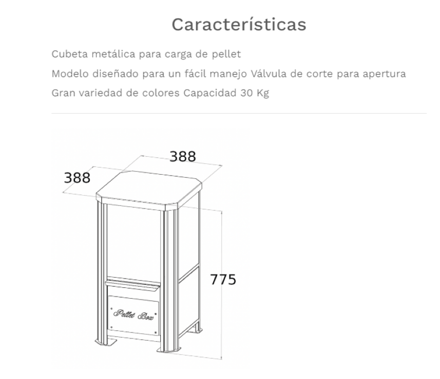 Fabricalor Box Pellet 30 Burdeos_1