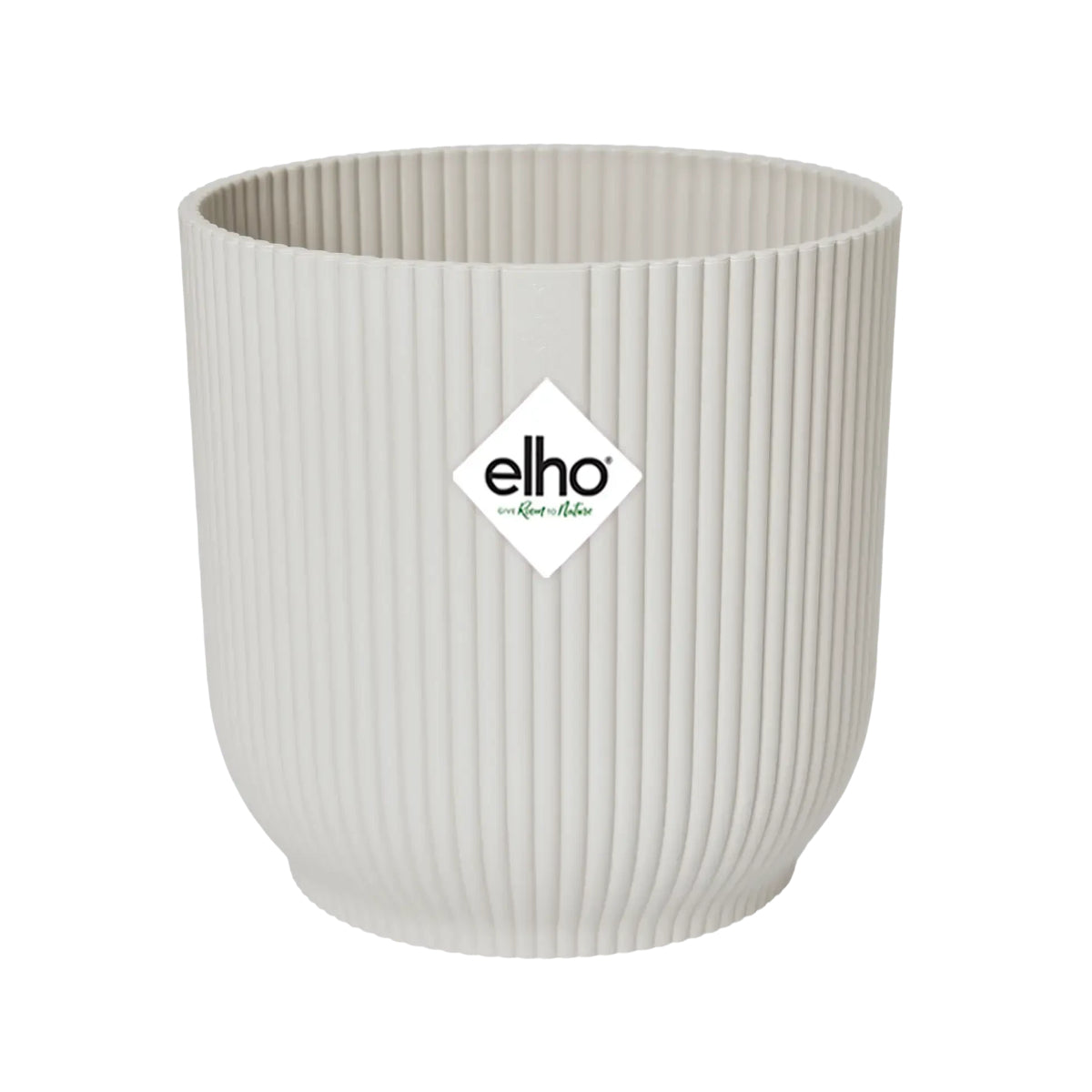 Vaso de flores redondo dobrável Vibes branco sedoso Elho 18 cm
