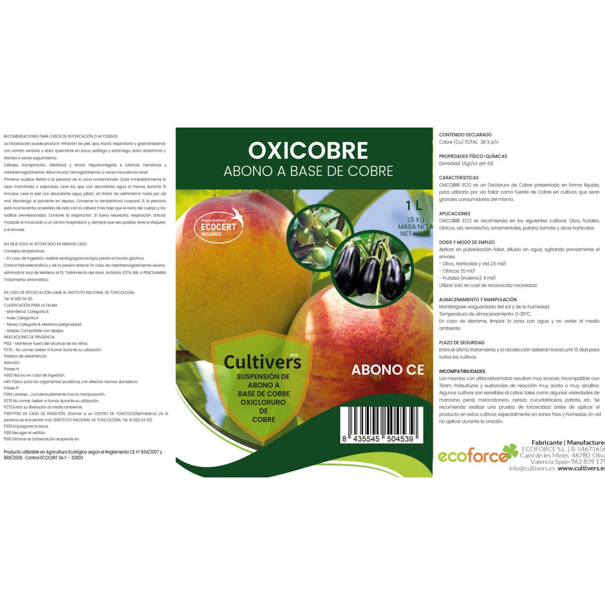 Oxicloruro De Cobre Cultivers