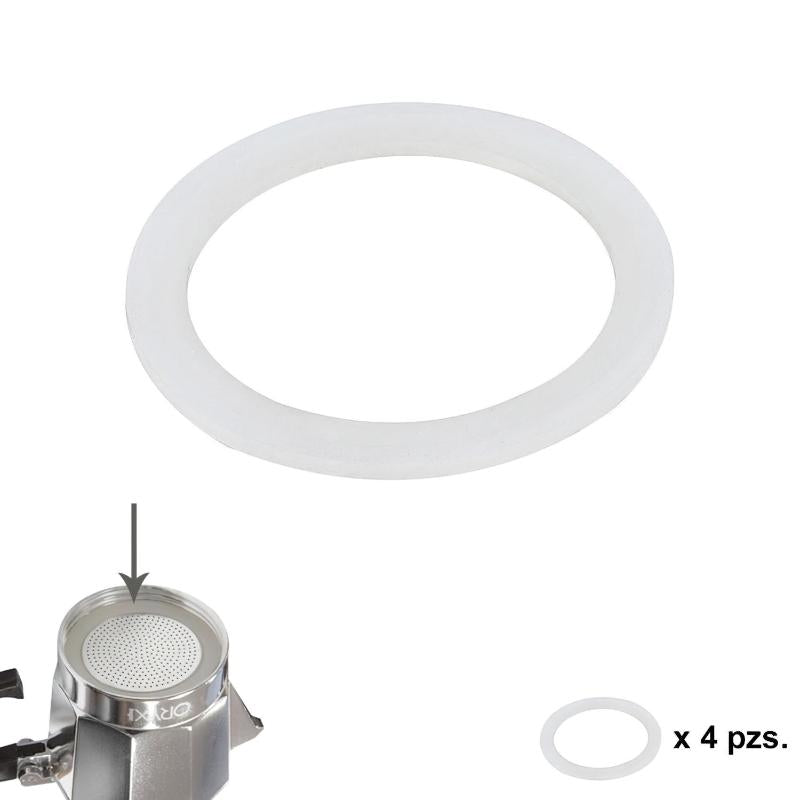 Junta Goma Silicona Cafetera Aluminio Classic / Inducción 6 Tazas (4 Unidades)_0