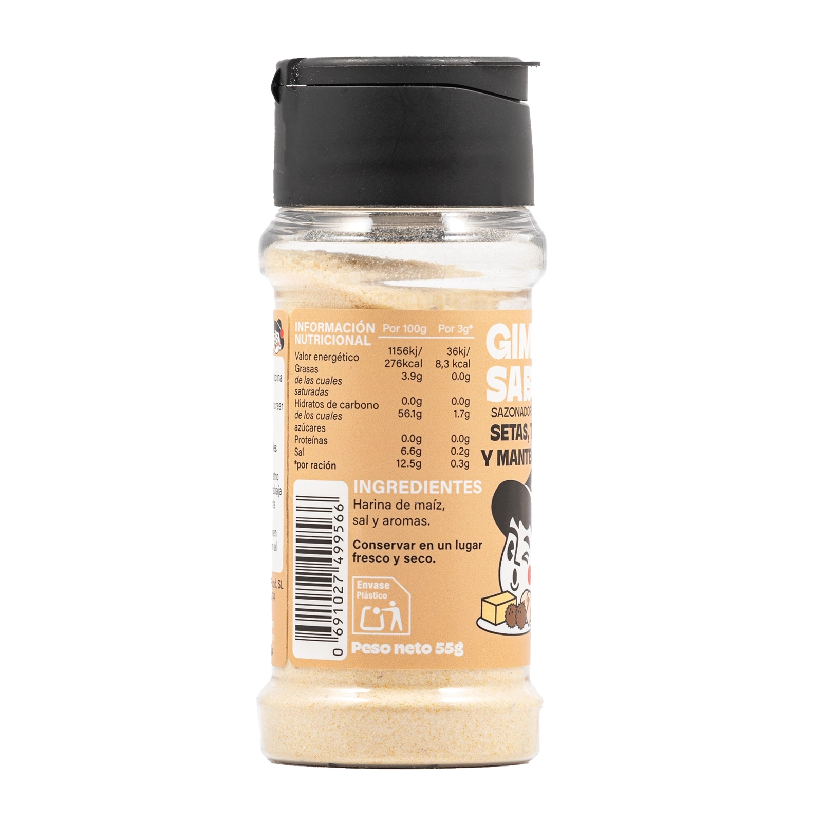 Sazonador vegetal sabor setas, trufa y mantequilla