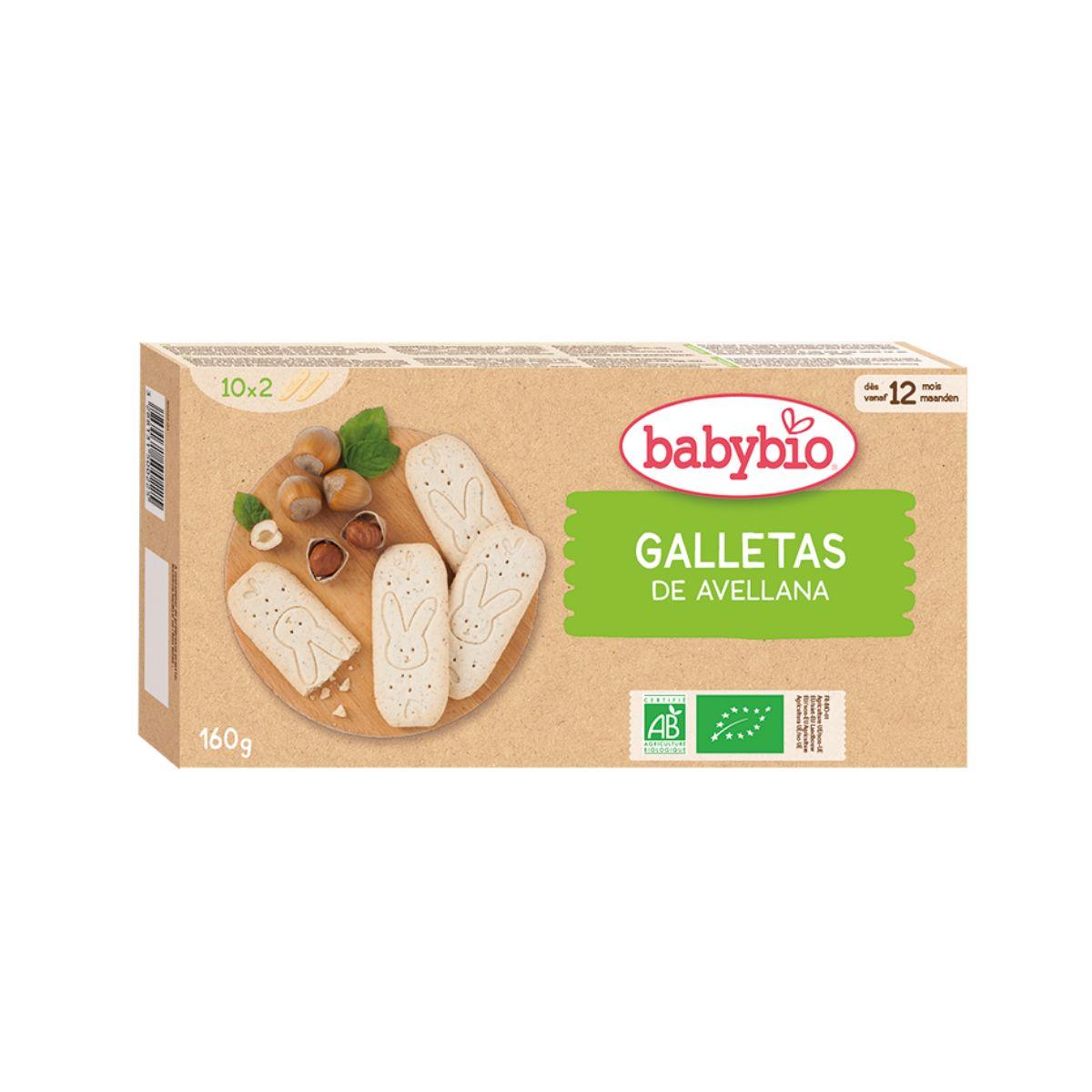 Biscoitos de Avelã Biológicos Babybio Growth Baby 160 g