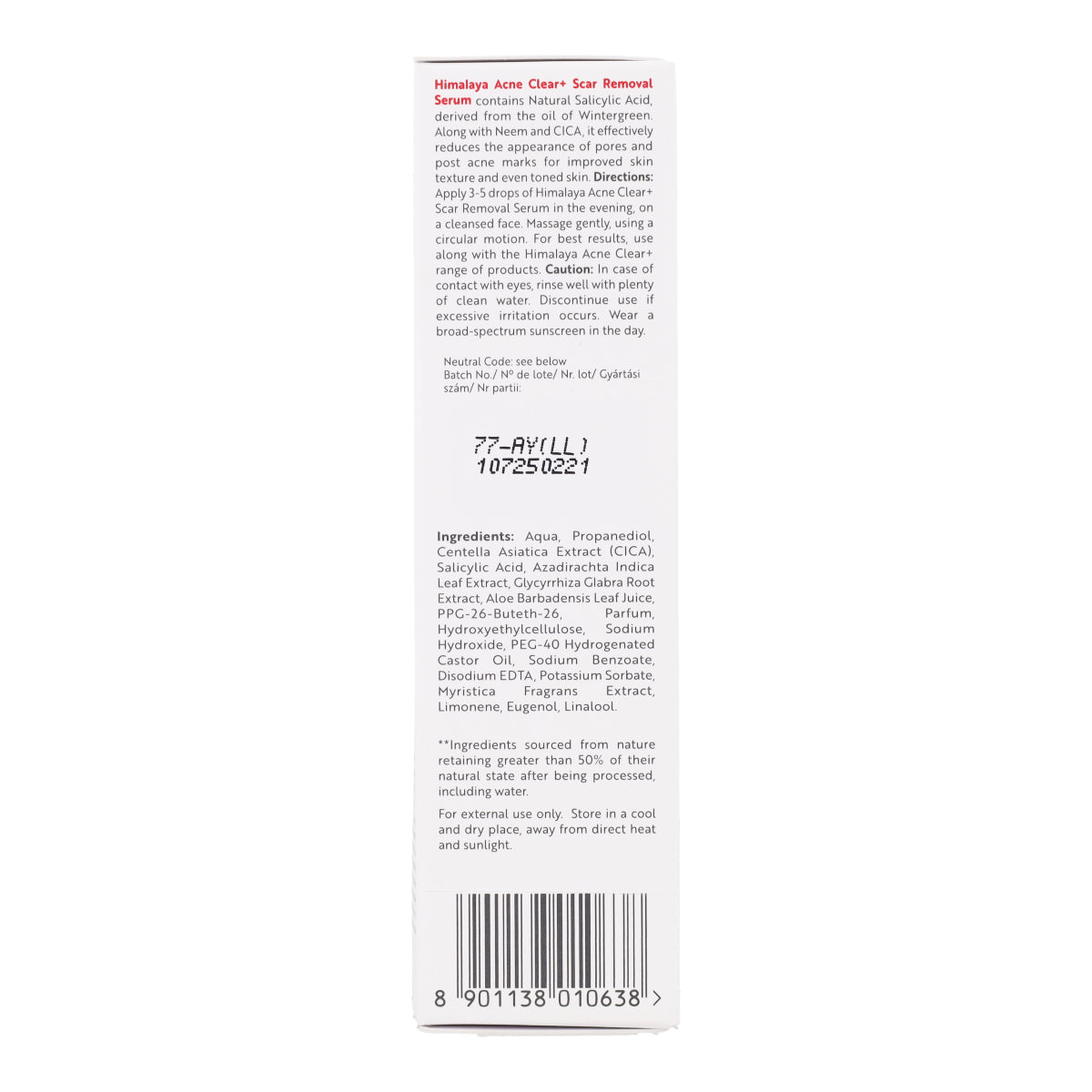 Sérum tratamiento cicatrices & acné Himalaya 30 ml