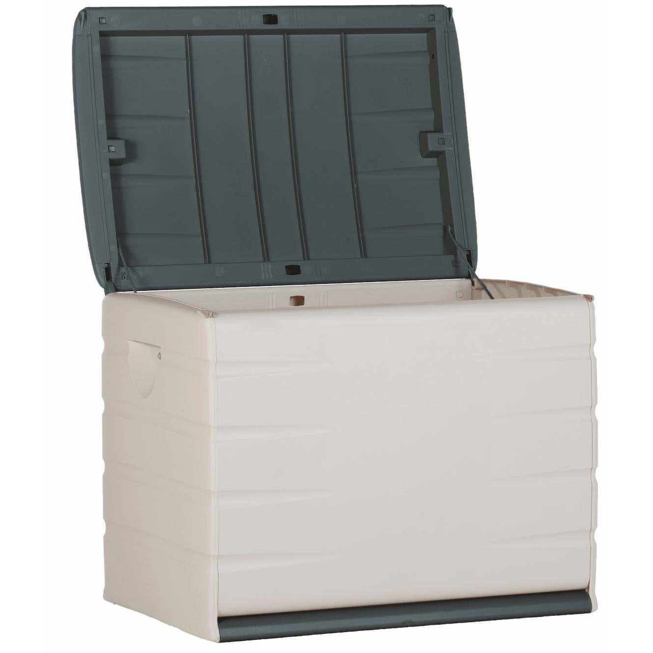 Baú 80 cm Space Saver Plastiken Preto Bege