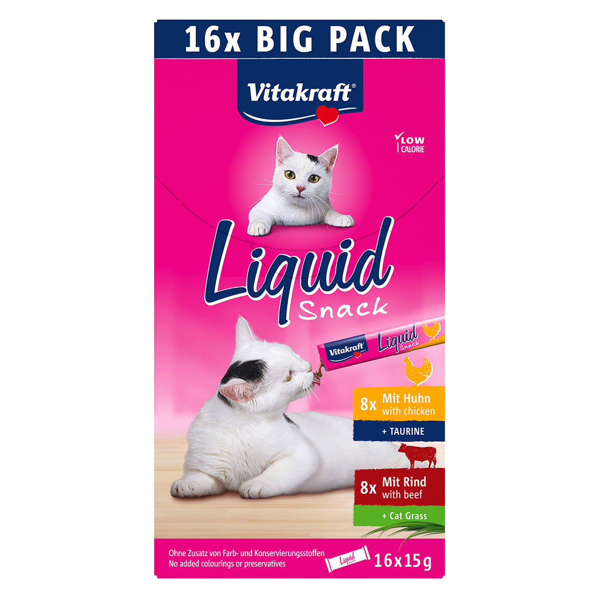 Liquid Snack Multipack 8 pollo 8 ternera 16x15g