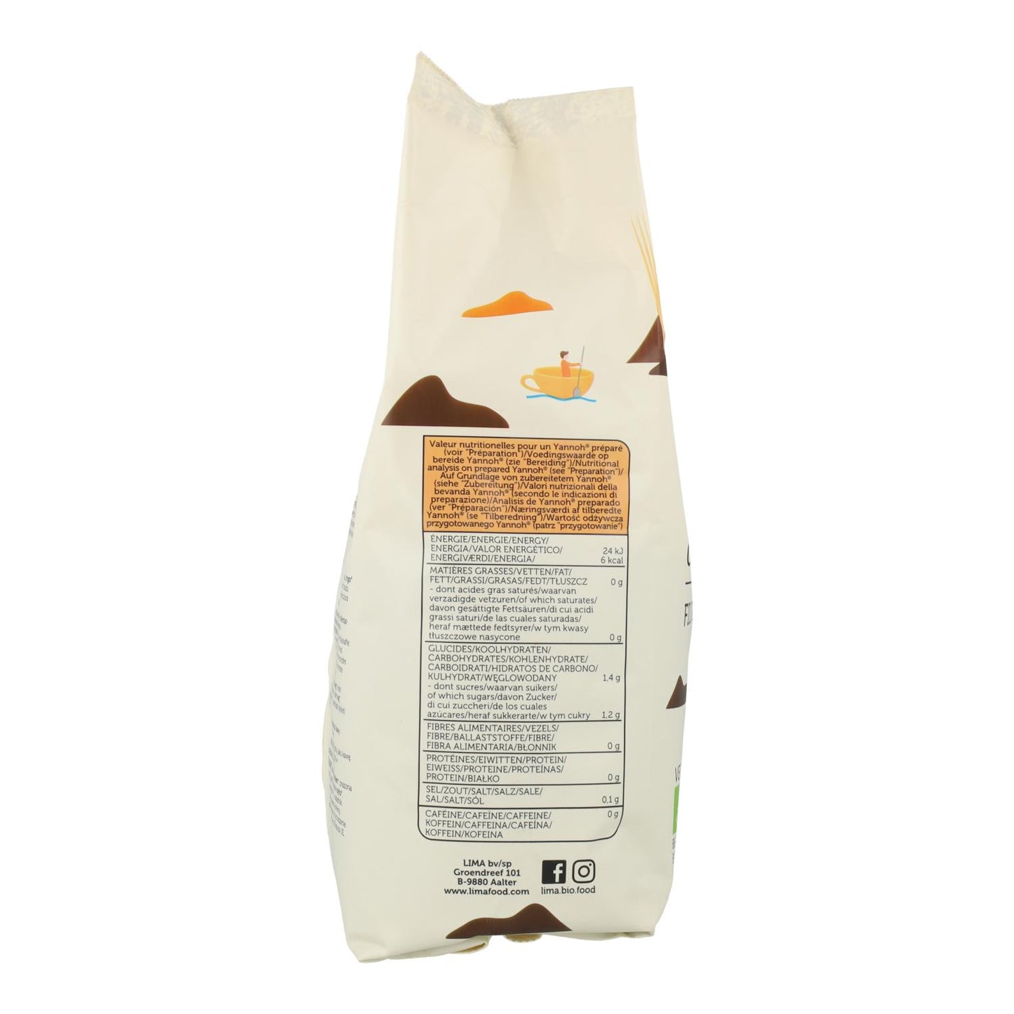 Cereais tostados filtrados Yannoh ECO Lima 1kg