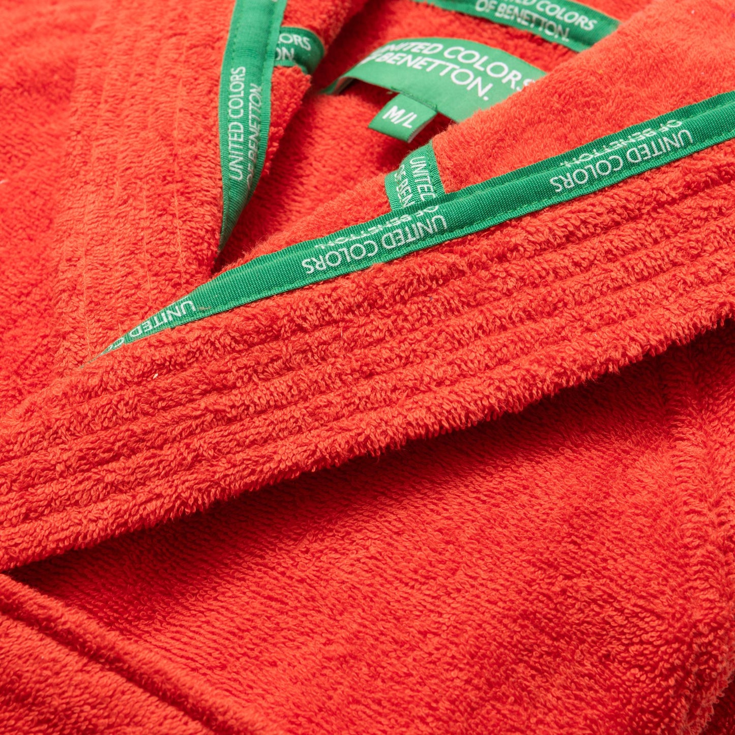 Albornoz Con Capucha M/l 360gsm 100% Algodón Rojo Rainbow_5